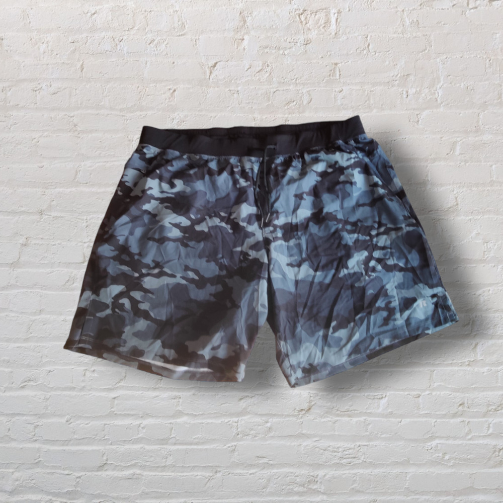 Russel Sportwear Men's Athletic Woven Running Shorts 2XL Grey Camo